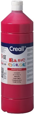 Creall color plakkaatverf 1000 ml 06 donkerrood