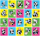 Stickers serie 4 - grappige koeien